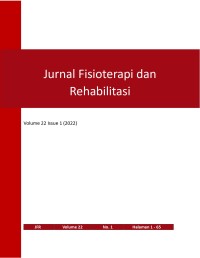 Image of Jurnal Fisioterapi dan Rehabilitasi Volume 22 Issue 1