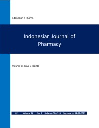 Image of Indonesian Journal of Pharmacy Volume 34 Issue 3