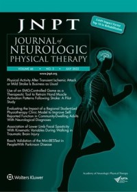 Image of JNPT : Journal of Neurologic Physical Therapy Volume 46 Issue 3