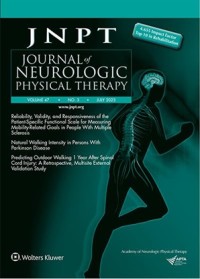 Image of JNPT : Journal of Neurologic Physical Therapy Volume 47 Issue 3