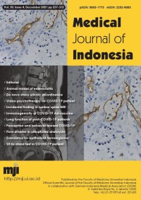 Image of Medical Journal of Indonesia Volume 30 Issue 4
