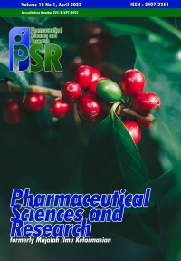 Image of Pharmaceutical Sciences and Research PSR : Formerly Majalah Ilmu Kefarmasian Volume  10 Issue 1