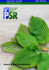 Image of Pharmaceutical Sciences and Research PSR : Formerly Majalah Ilmu Kefarmasian Volume 9 Issue 1