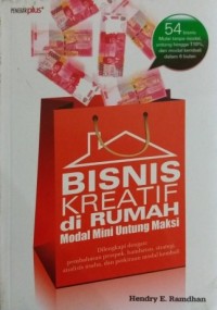 Image of Bisnis Kreatif di Rumah Modal Mini Untung Maksi