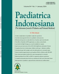 Image of Paediatrica Indonesiana (The Indonesian Journal of Pediatrics and Perinatal Medicine) Volume 64 Issue 1