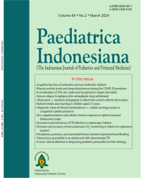 Image of Paediatrica Indonesiana (The Indonesian Journal of Pediatrics and Perinatal Medicine) Volume 64 Issue 2