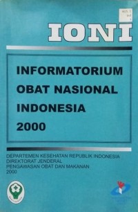 Image of Informatorium Obat Nasional Indonesia 2000