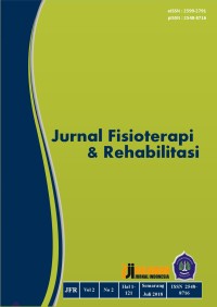 Image of Jurnal Fisioterapi dan Rehabilitasi Volume 2 Nomor 2