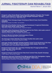 Image of Jurnal Fisioterapi dan Rehabilitasi Volume 6 Nomor 1