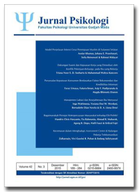 Image of Jurnal Psikologi Volume 41 Nomor 1
