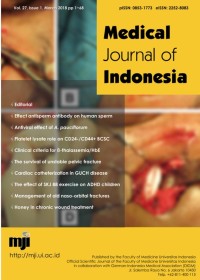 Image of Medical Journal of Indonesia Volume 27 Issue 1