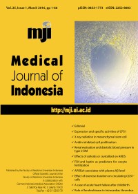 Image of Medical Journal of Indonesia Volume 25 Issue 1