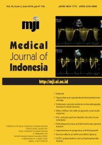 Image of Medical Journal of Indonesia Volume 25 Issue 2