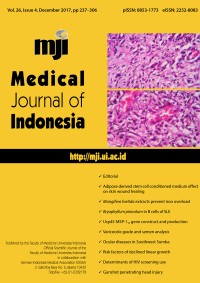 Image of Medical Journal of Indonesia Volume 26 Issue 4