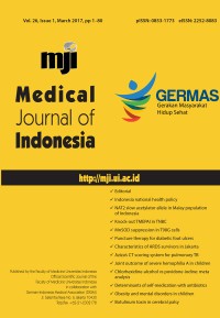 Image of Medical Journal of Indonesia Volume 26 Issue 1