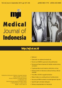 Image of Medical Journal of Indonesia Volume 26 Issue 3
