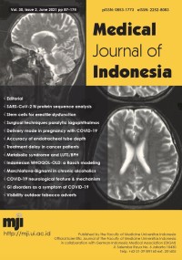 Image of Medical Journal of Indonesia Volume 30 Issue 2