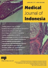 Image of Medical Journal of Indonesia Volume 31 Issue 1