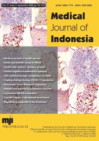 Image of Medical Journal of Indonesia Volume 31 Issue 3